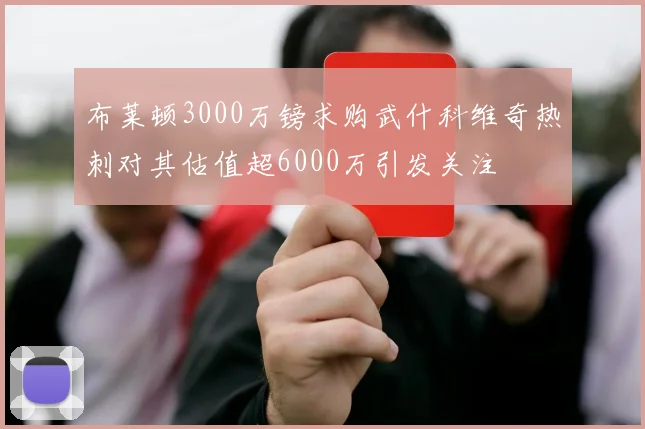 布莱顿3000万镑求购武什科维奇热刺对其估值超6000万引发关注